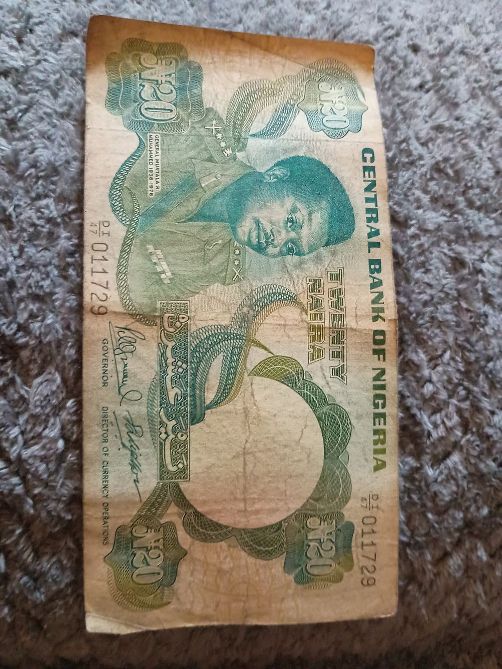 Lot 101: Vintage bank of Nigeria banknote