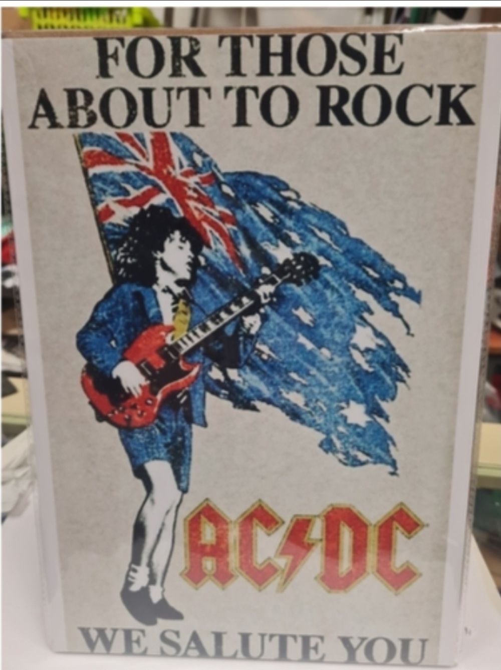 Lot 128: Acdc high gloss print