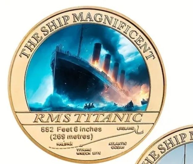 Lot 148: Titanic collectors coin