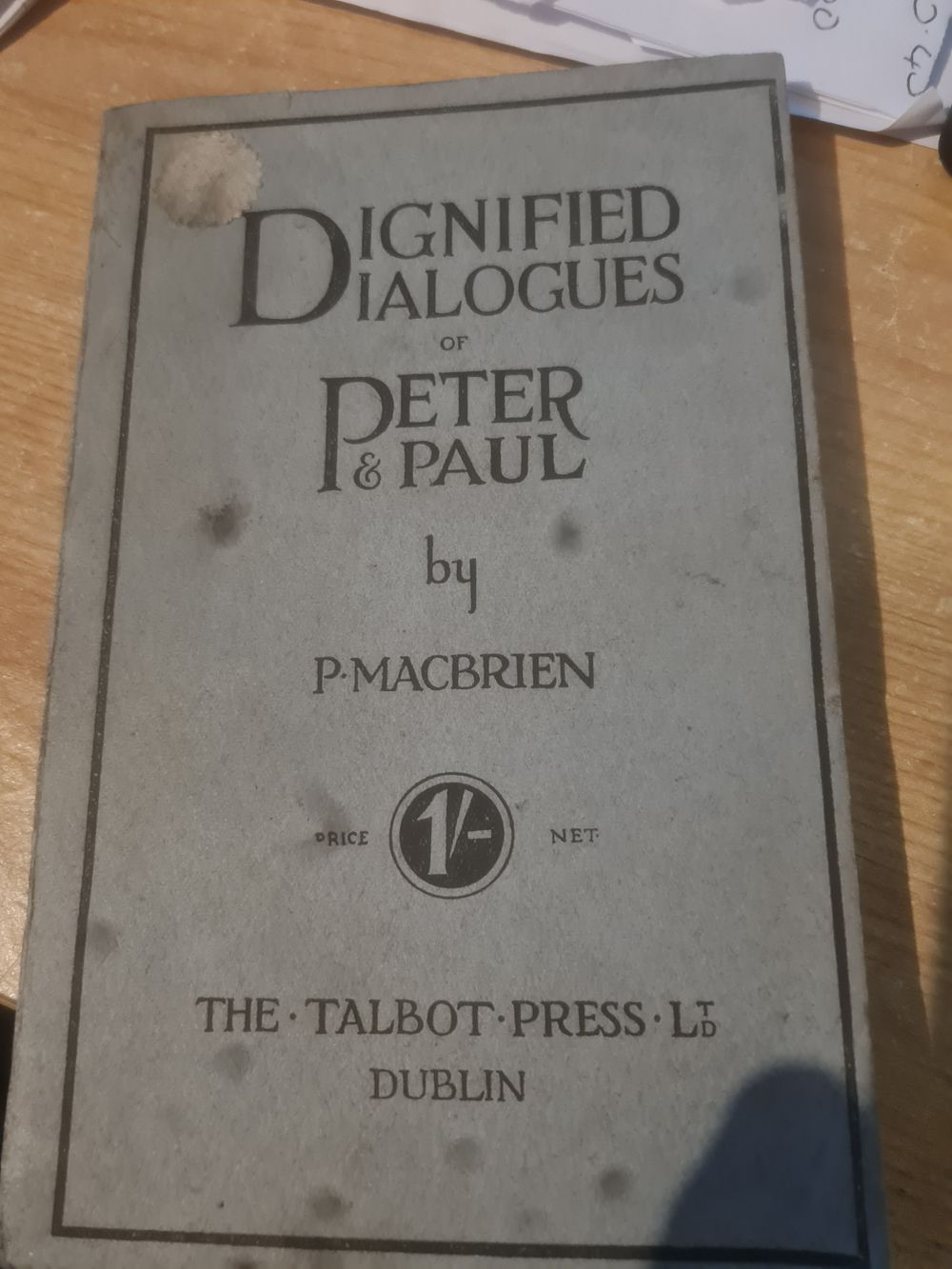 Lot 214: Book by p macbrien