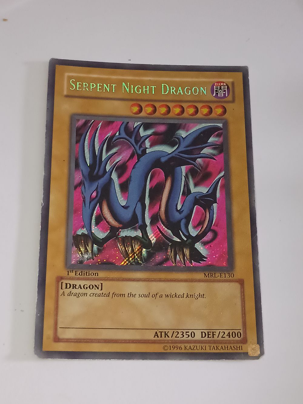 Lot 115r: Yu-Gi-Oh Vintage 1996 Holographic 1st Edition Secret Rare Collectable Card