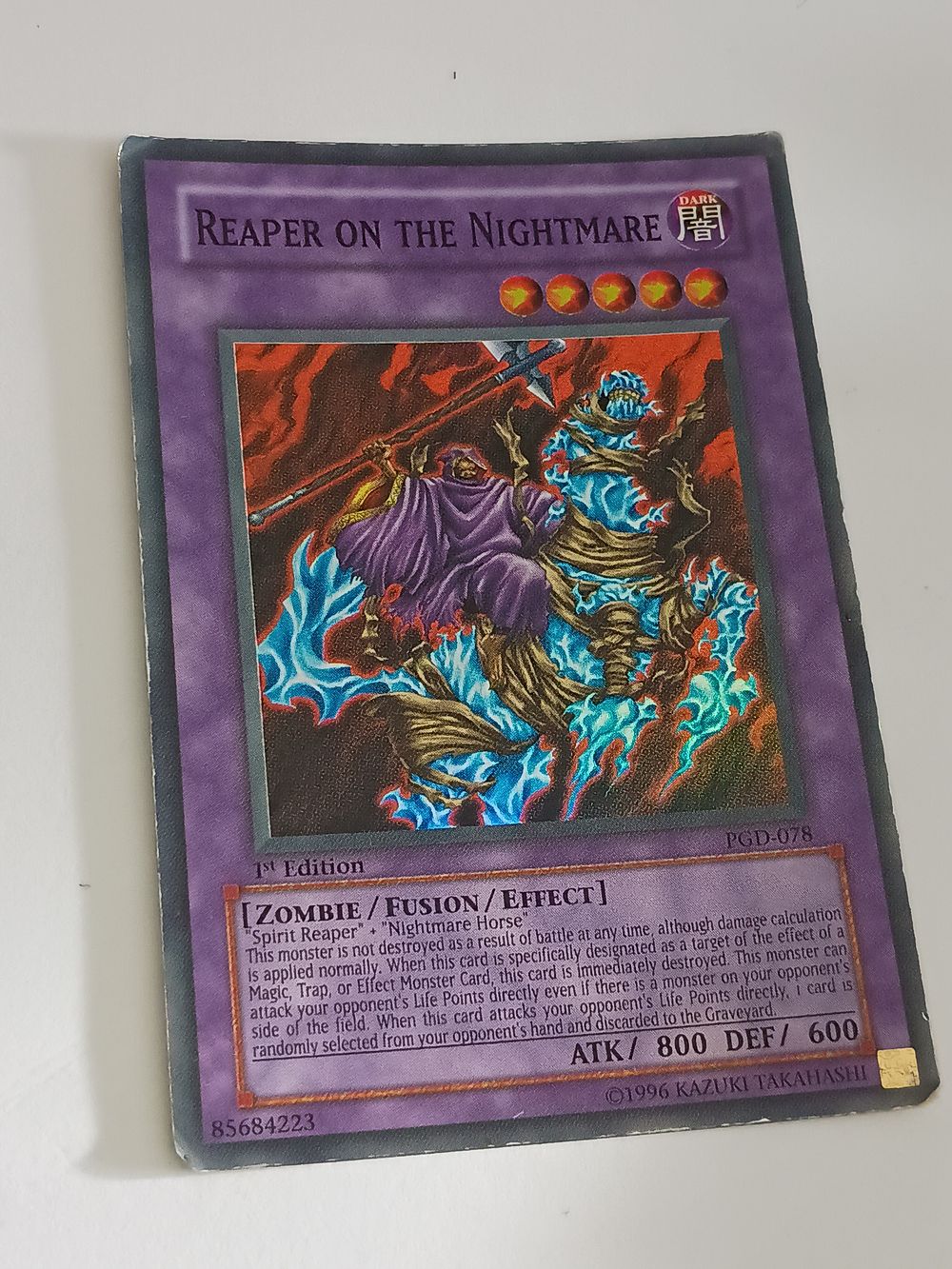 Lot 130r: Yu-Gi-Oh Vintage 1st Edition super rare 1996 Collectable Card