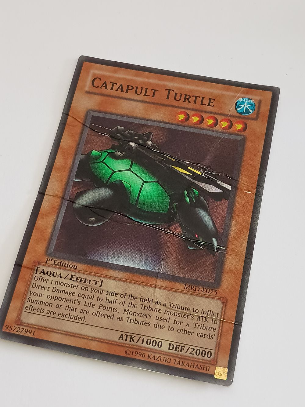 Lot 140r: Yu-Gi-Oh Vintage 1st Edition Holographic 1996 Collectable Card