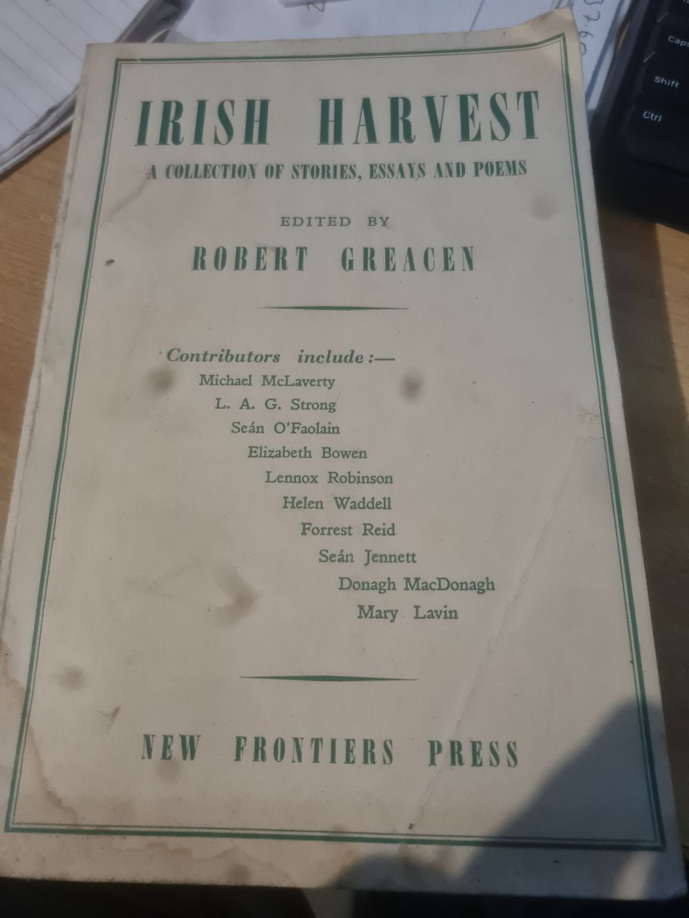 Lot 169: Vintage irish book irish harvest