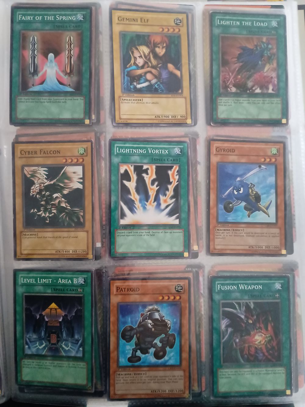 Lot 220: Vintage Collection Yu-Gi-Oh 1st Edition 1996 Cards