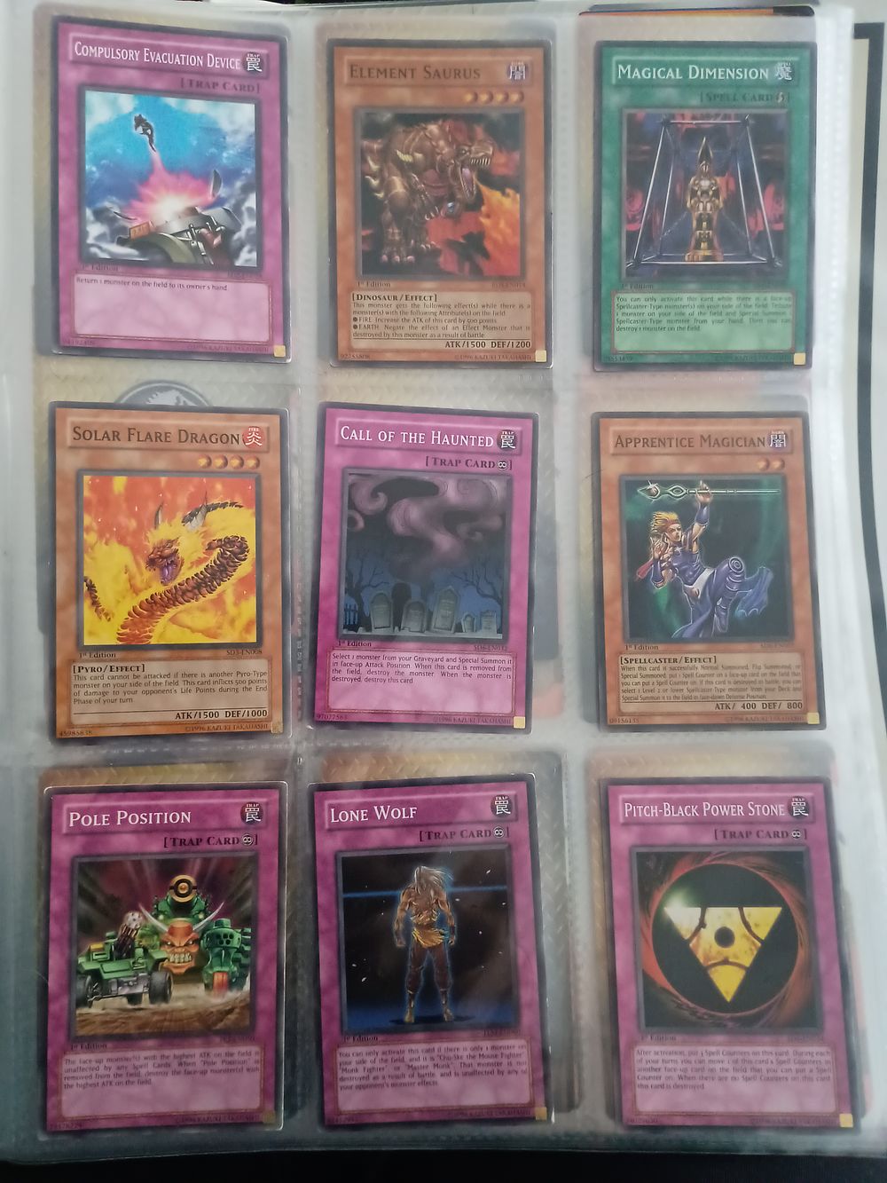 Lot 222: Yu-Gi-Oh Vintage collection of 1st Edition 1996 Cards