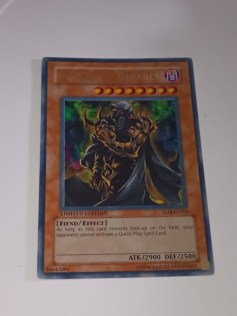 Lot 228: Yu-Gi-Oh Vintage Limited Edition 1996 Holographic Collectable Cord