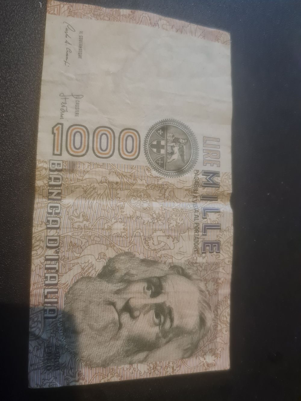 Lot 287: Vintage Italian banknote