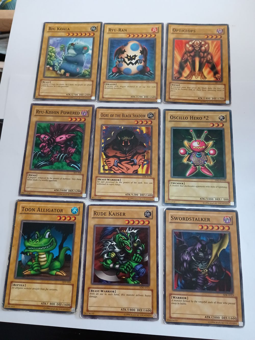 Lot 229a: Collection Of Vintage Yu-Gi-Oh 1996 Cards