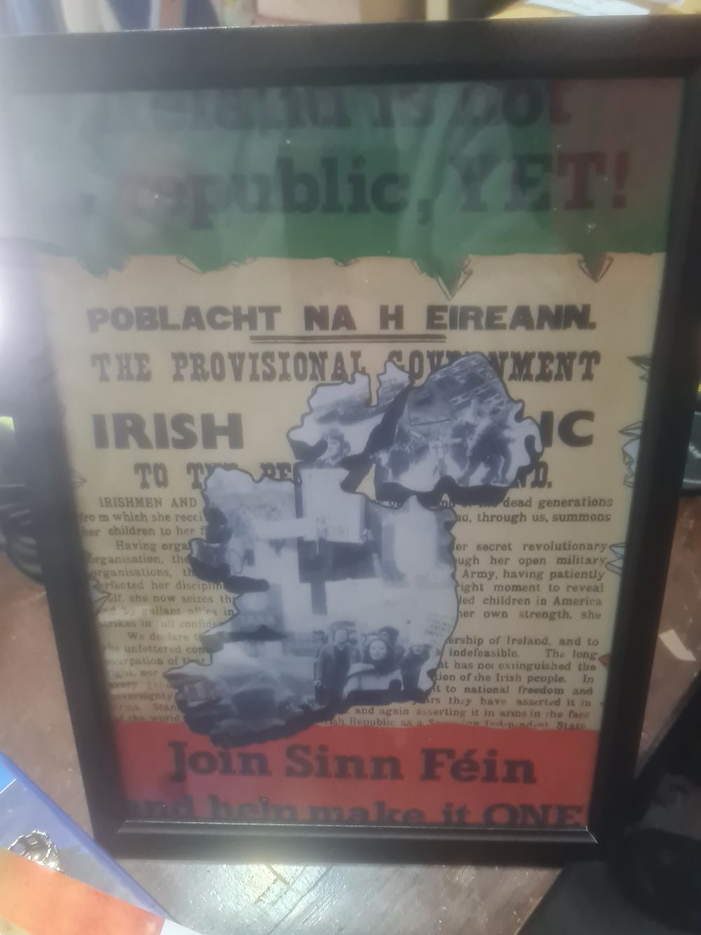 Lot 140: Framed irish proclamation