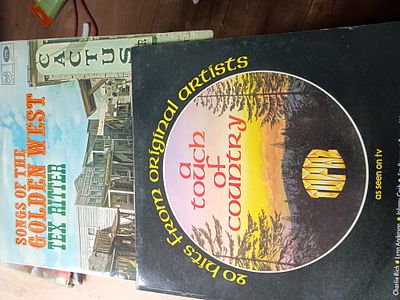 2 vintage country vinyls