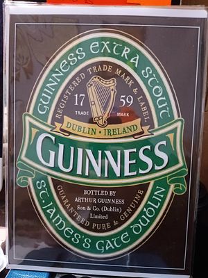 Dublin Guinness High gloss print in sleeve
