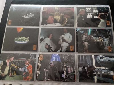 Collection of vintage star wars cards