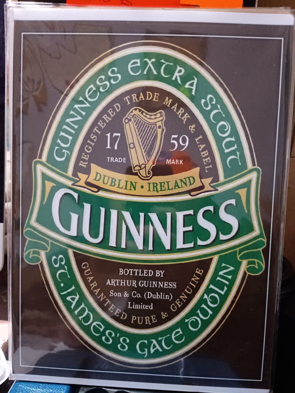 Lot 190: Dublin Guinness High gloss print in sleeve