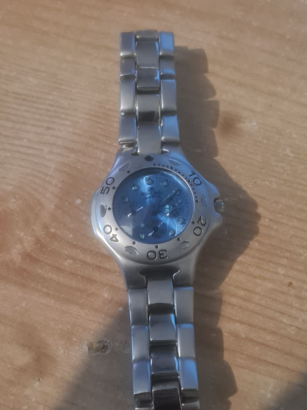 Lot 279: Blue face watch
