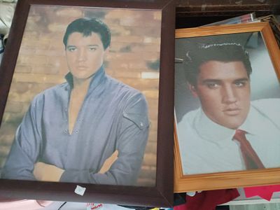 2 large Elvis pictures