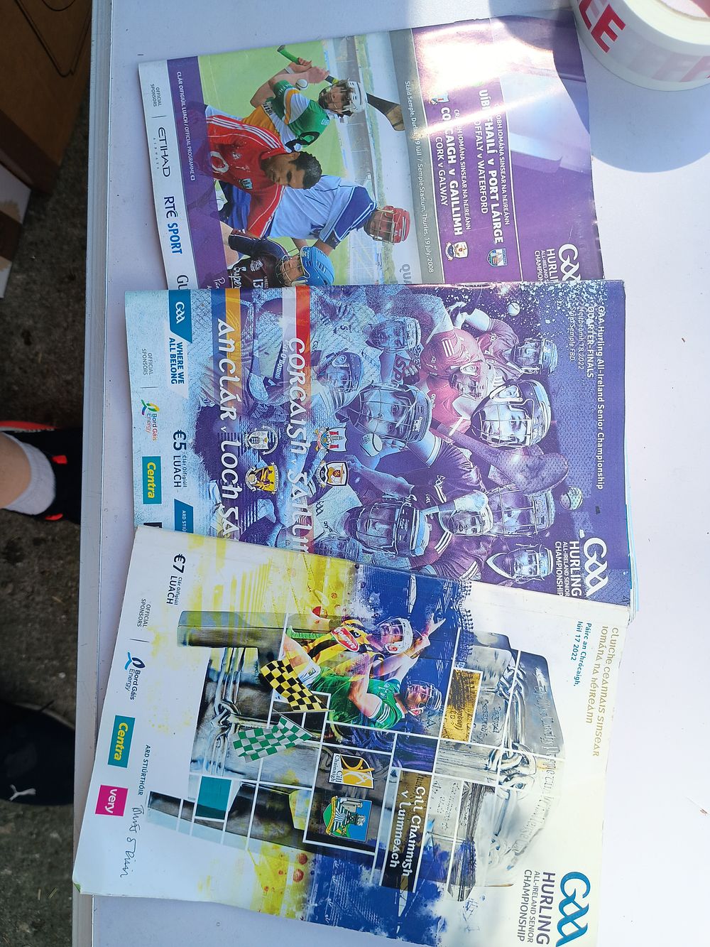 Lot 253: 3 gaa programmes