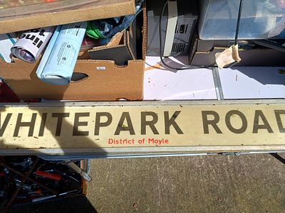 Large street sign