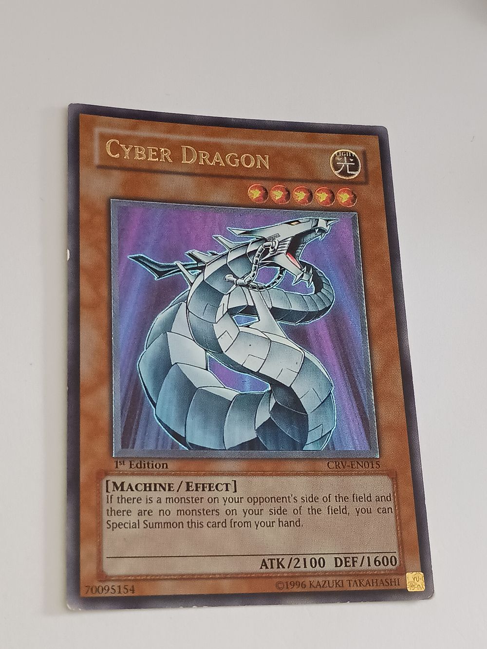 Lot 259: Yu-Gi-Oh Vintage 1st Edition Holographic Collectable 1996 card