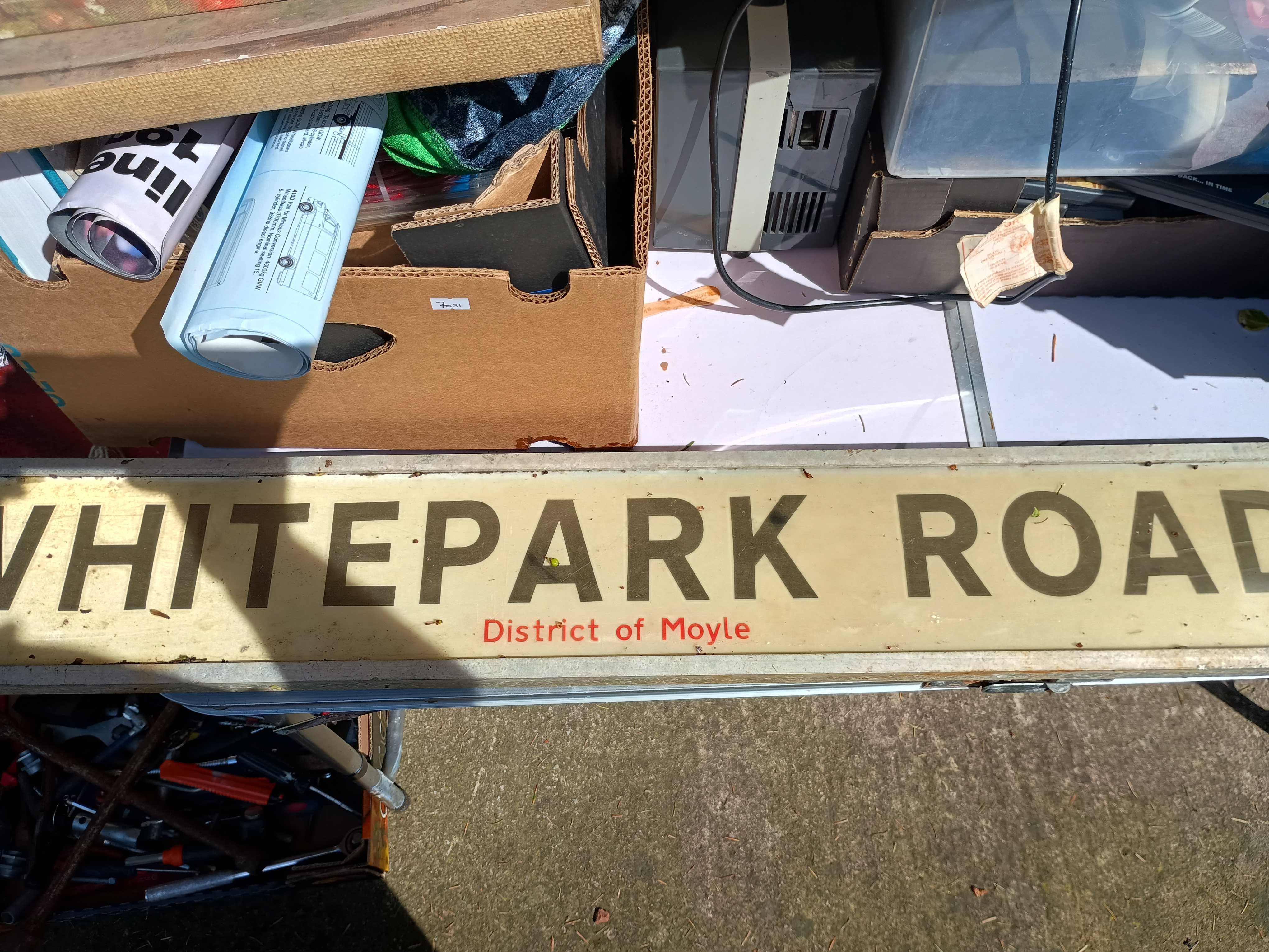 Large street sign