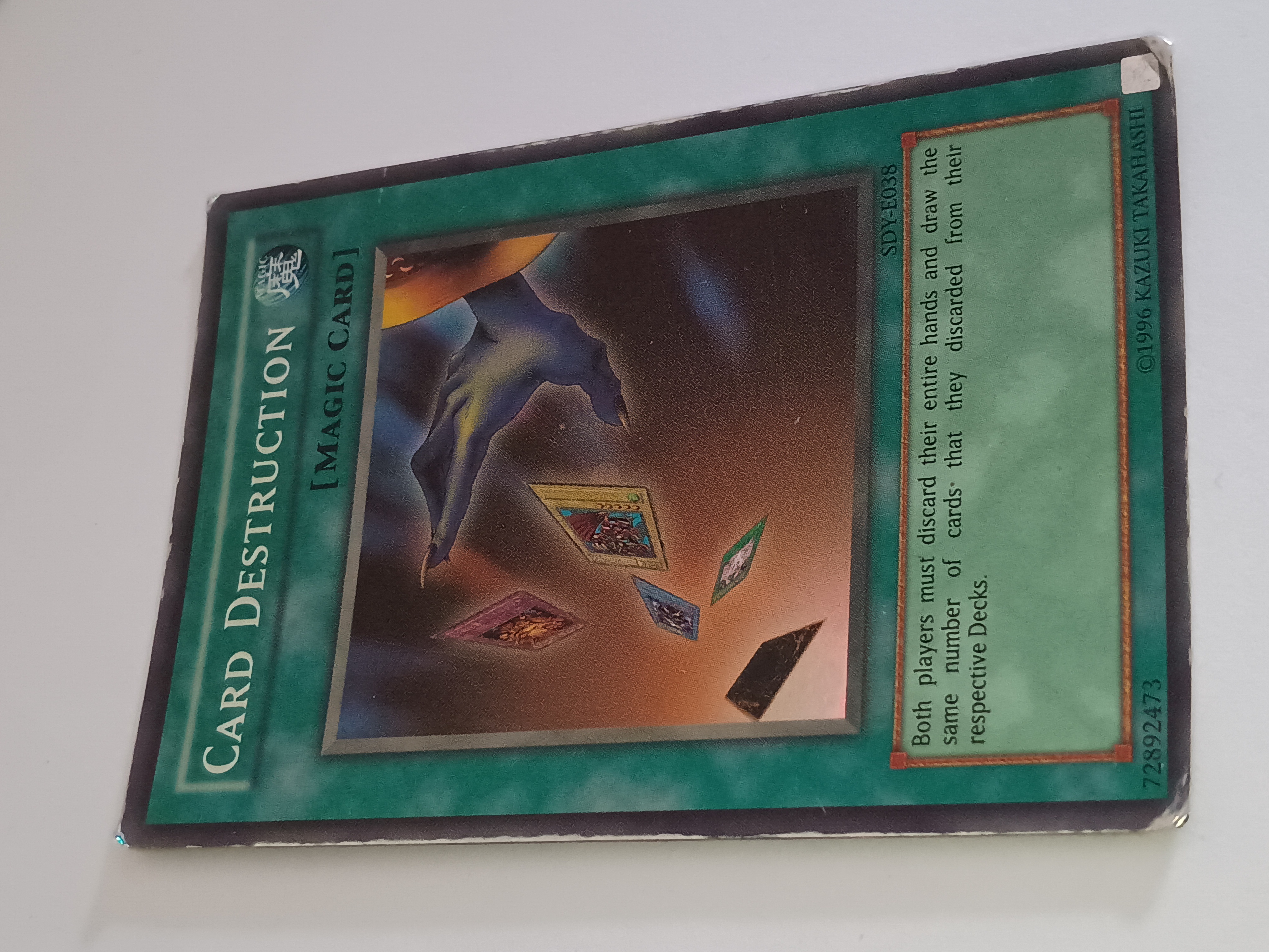 Vintage Yu-Gi-Oh Rare Holographic Collectable Card 1996