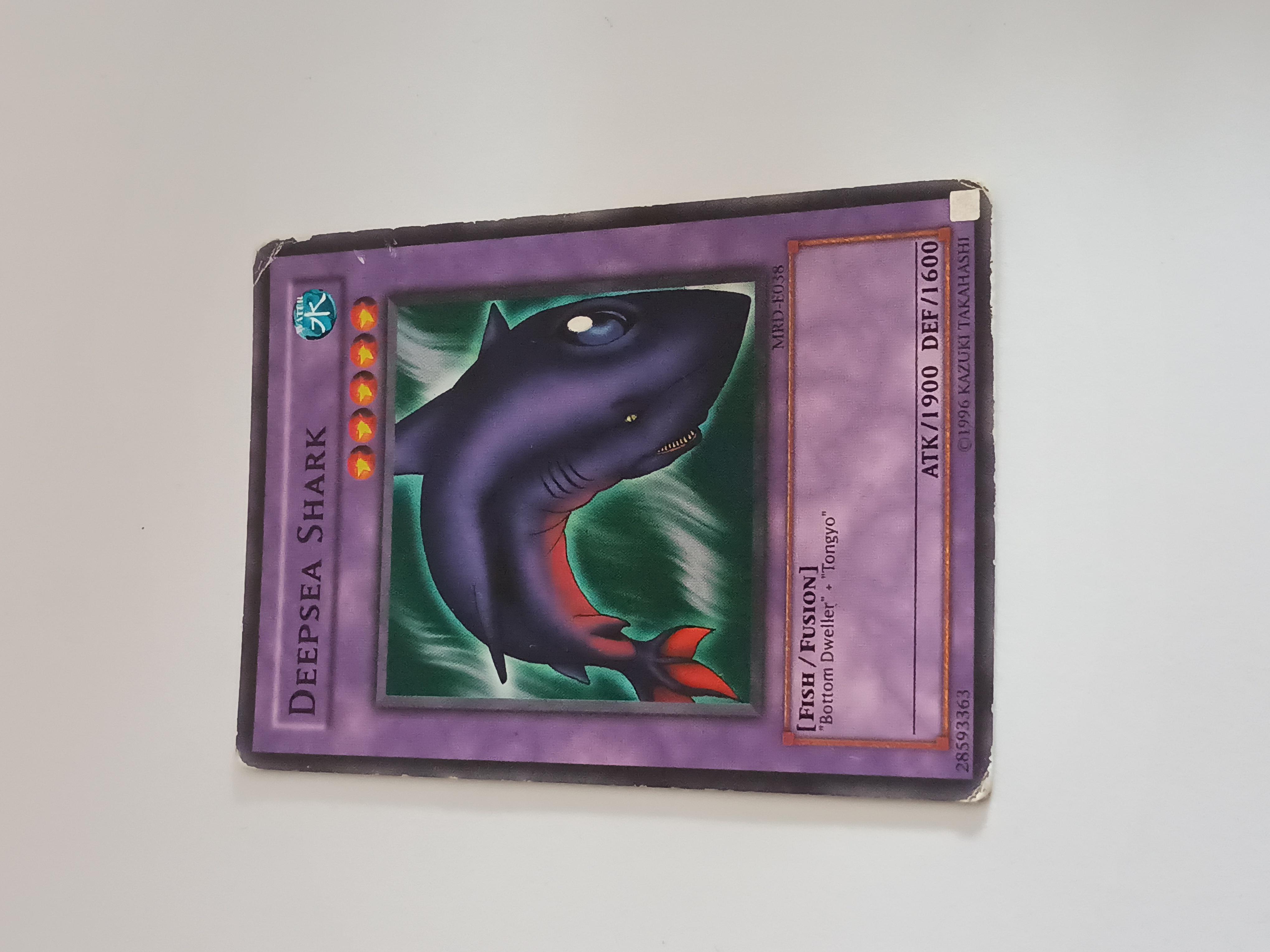 Vintage Yu-Gi-Oh Collectable Card 1996