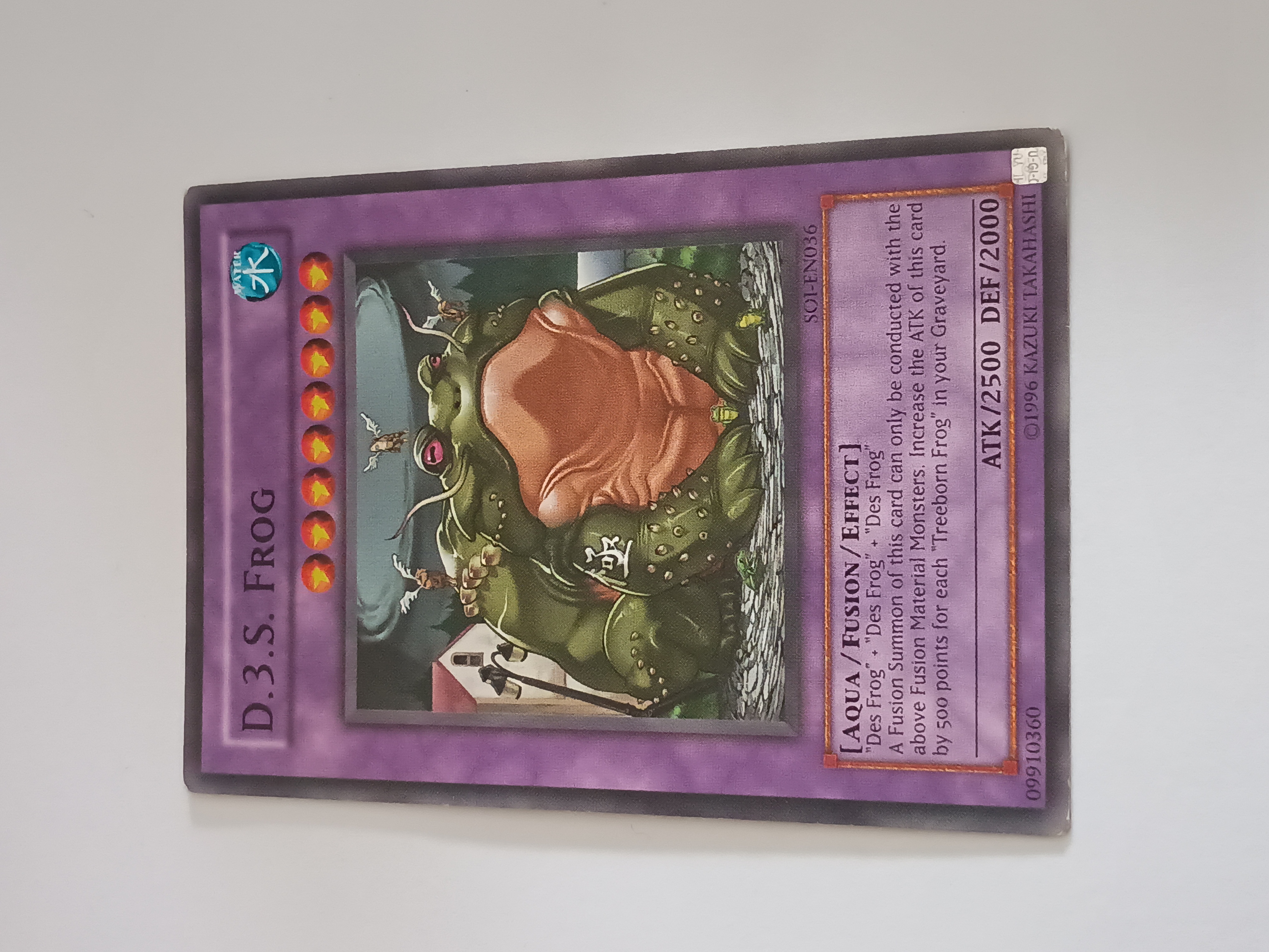 Vintage Yu-Gi-Oh Collectable Card 1996