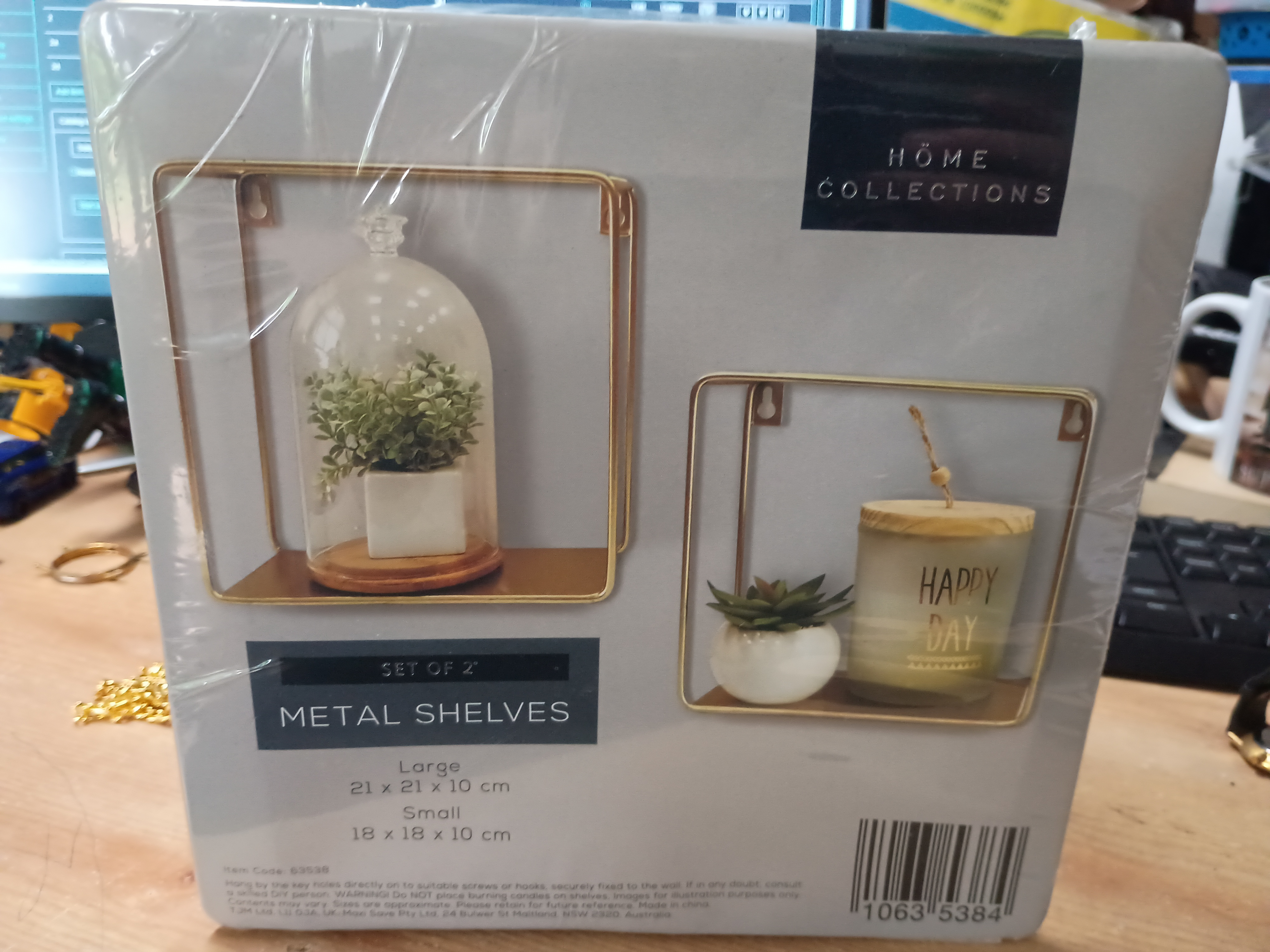 New metal shelves