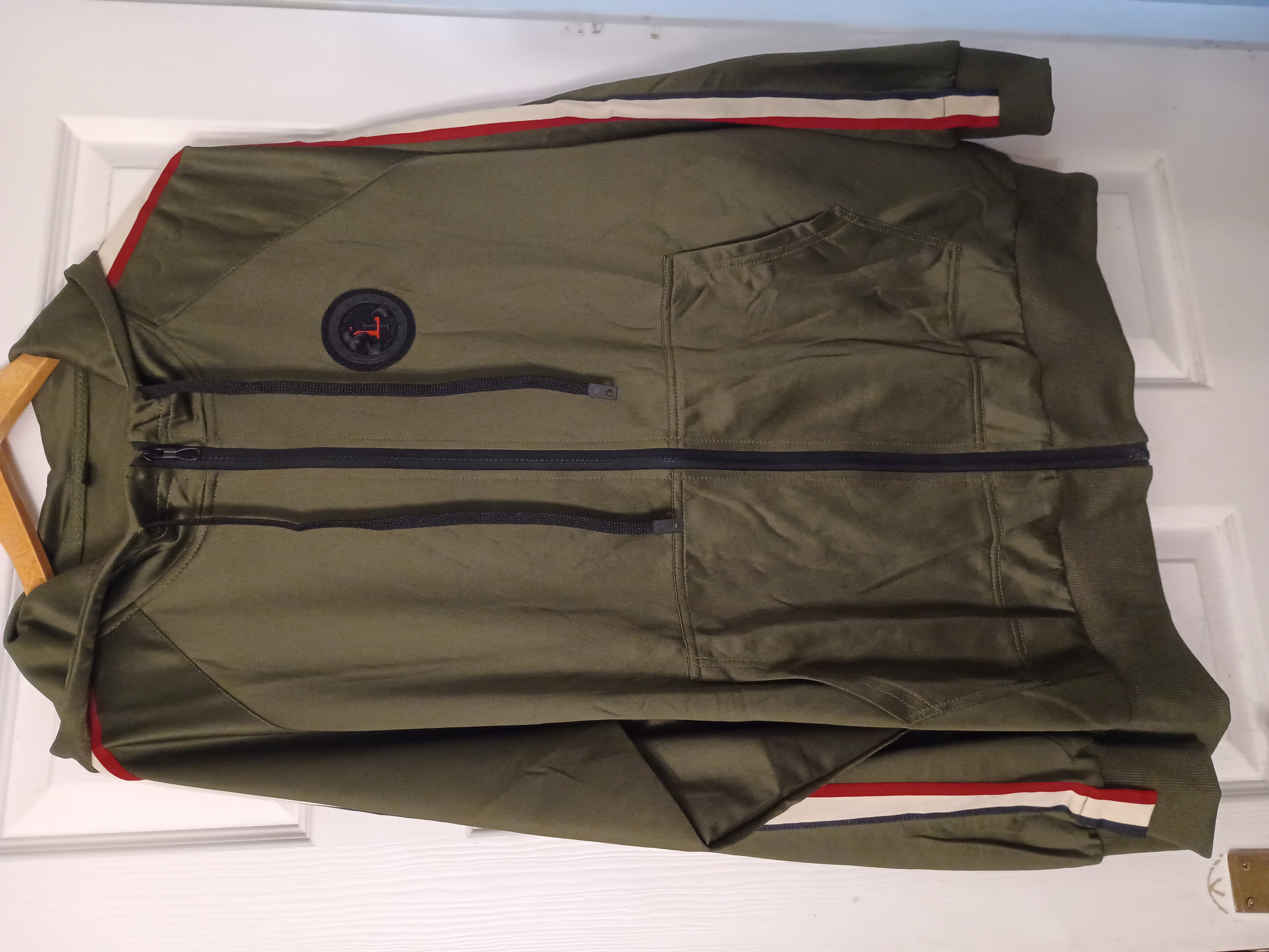 Mens Hooded Zip Up Size 2XL