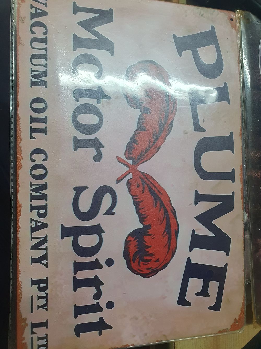Lot 224: Tin sign