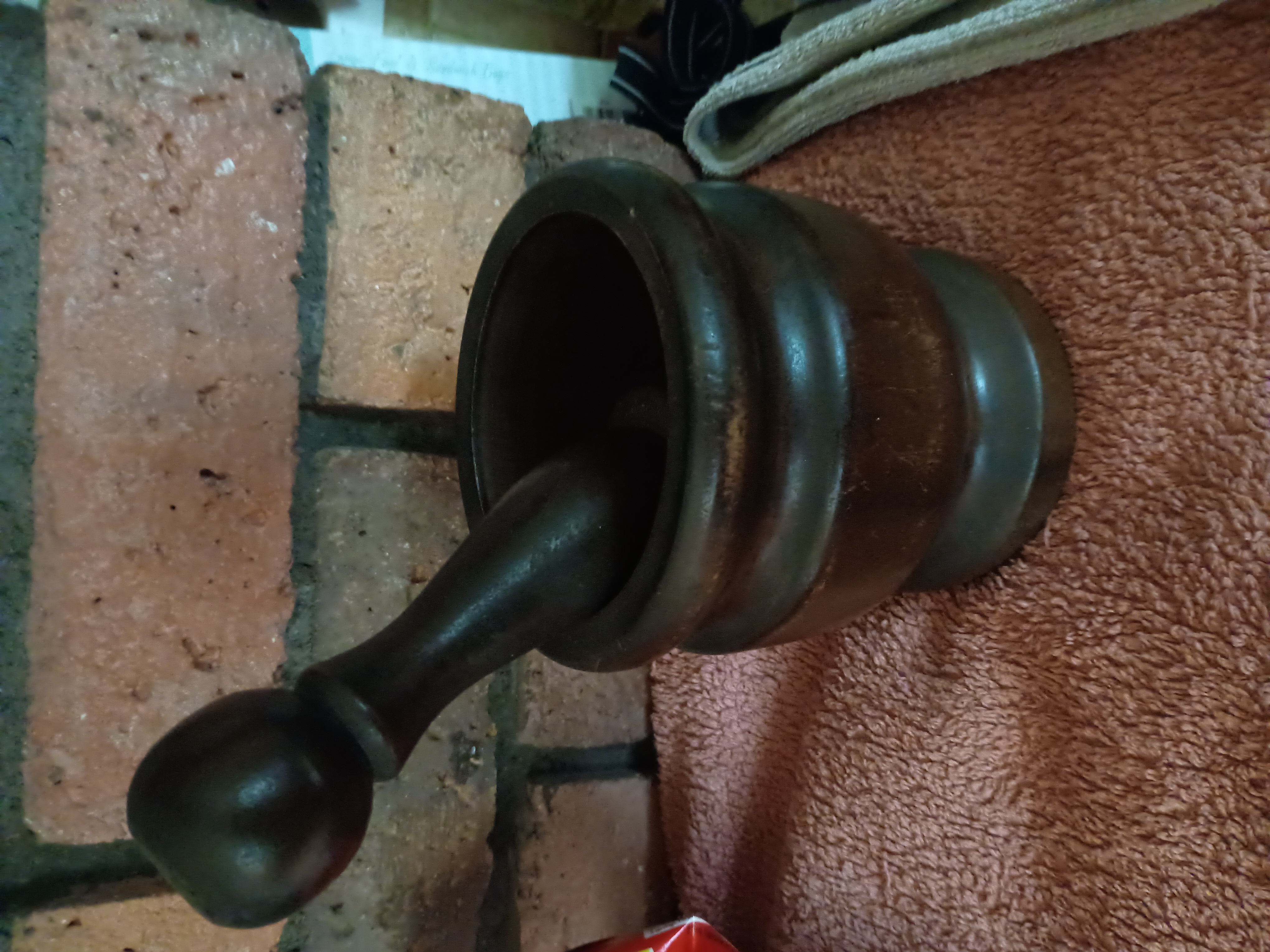 Vintage mortar and pestle