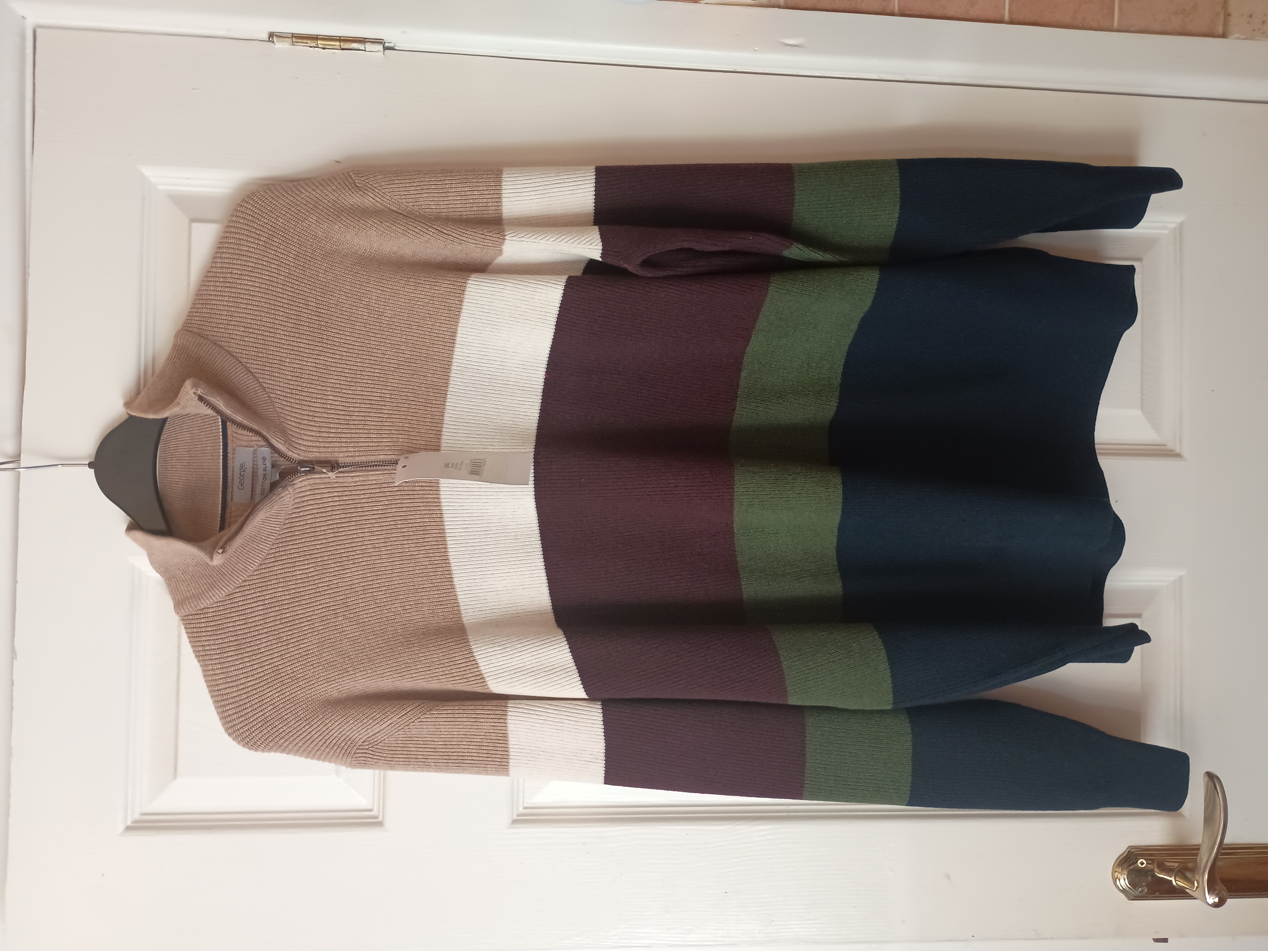 Mens New 2XL Quarter Zip Jumper