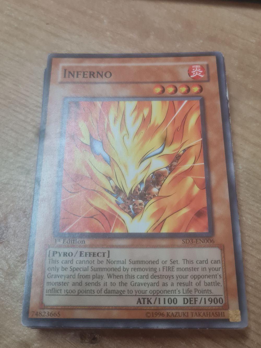 Lot 141: 1st edition yu gi oh card
