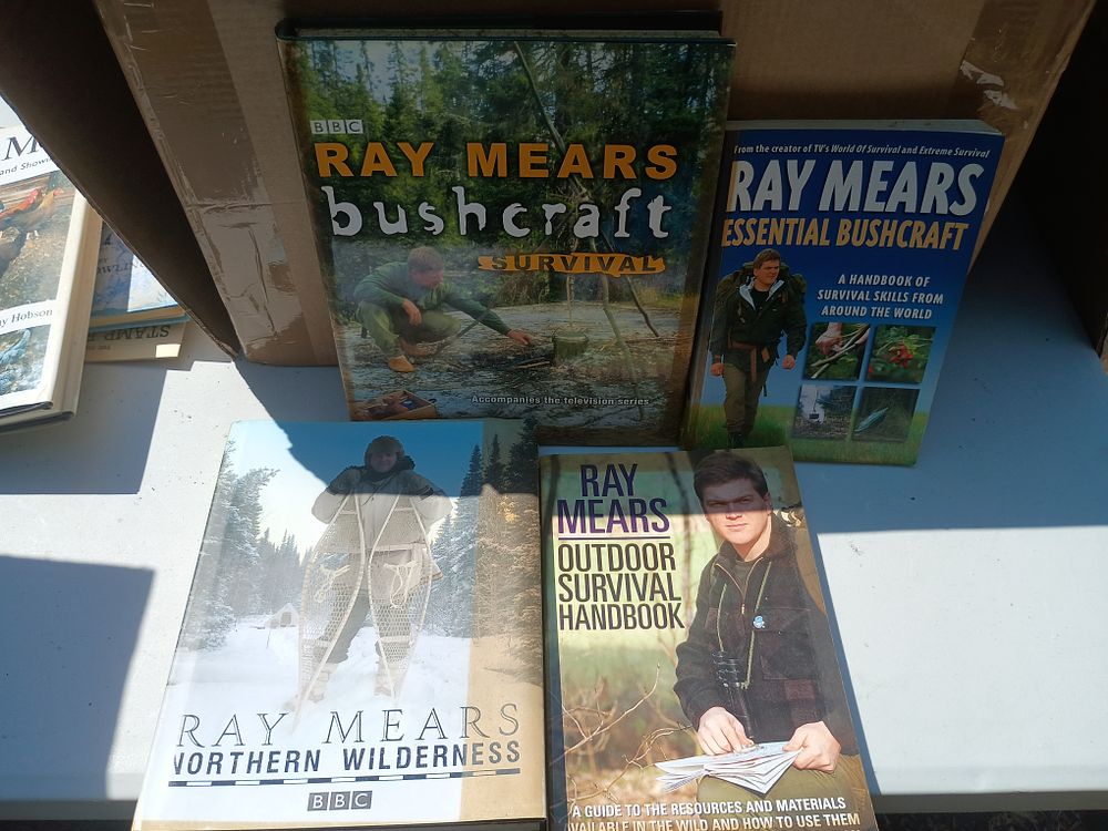 Lot 128: Ray mears book lot
