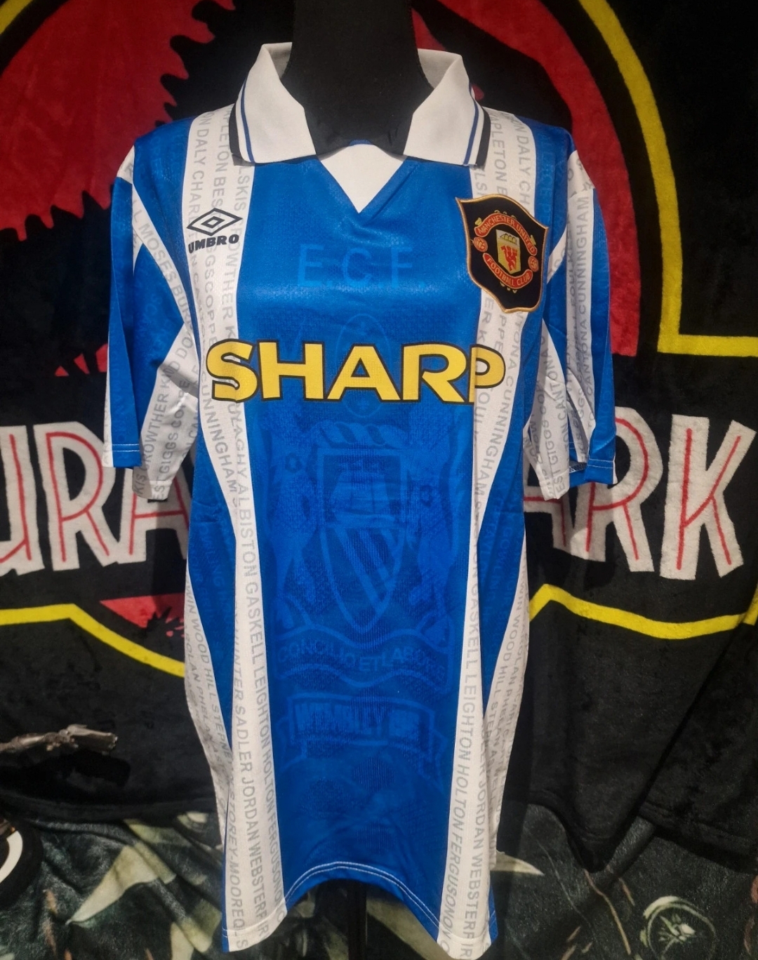 Retro man utd jersey