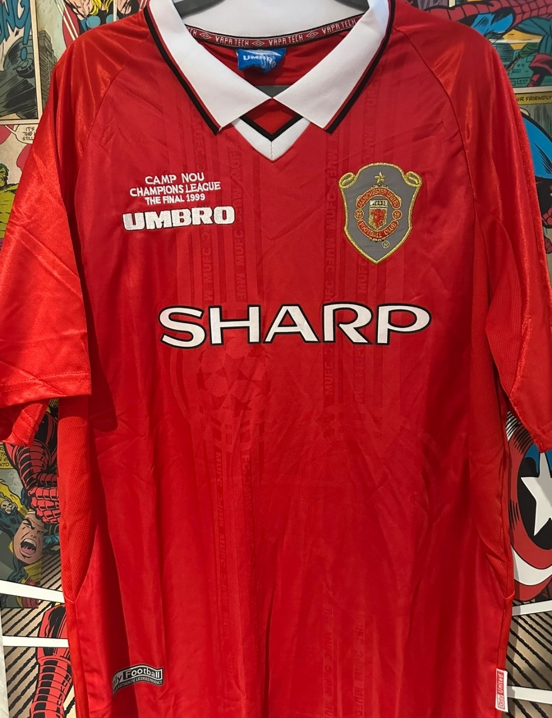 Retro man utd jersey