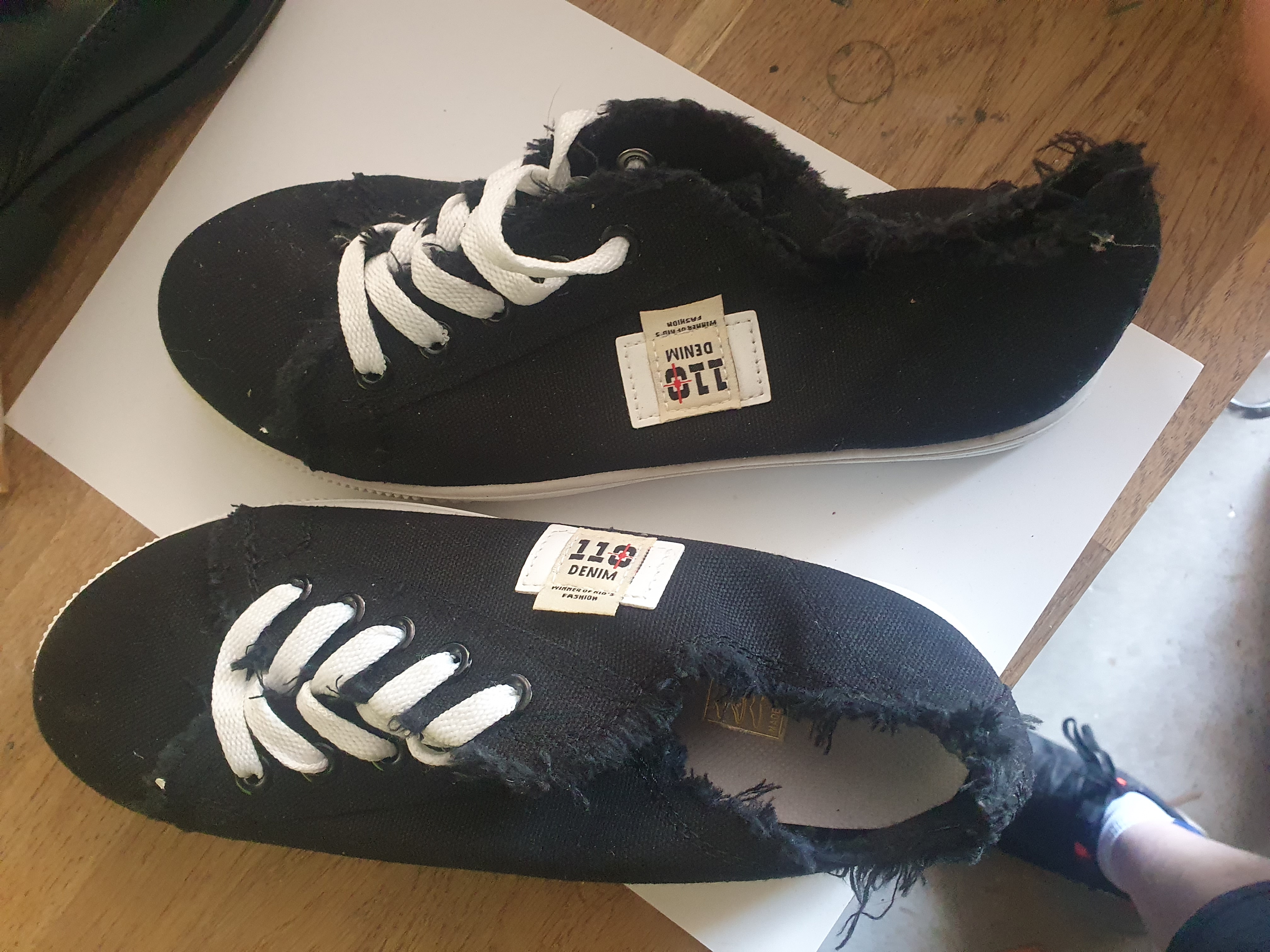 110 demin shoes