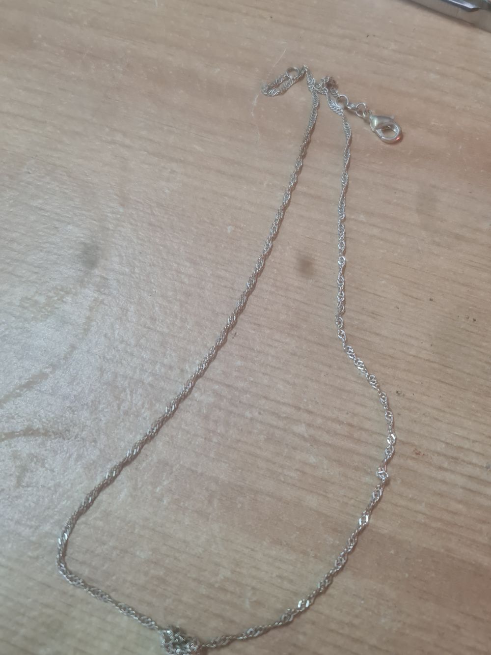 Lot 97: Sterling silver chain