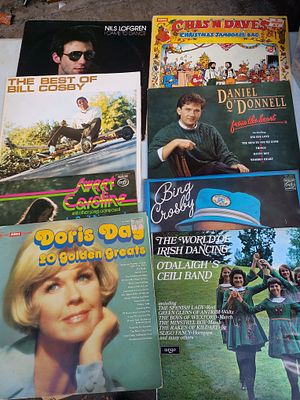 Large lot of vintage vinyl