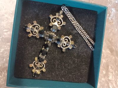 Vintage cross and chain