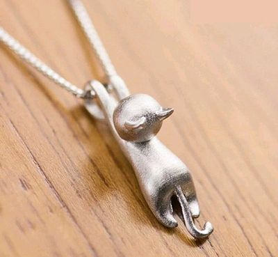 S925 cat pendant