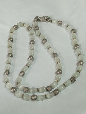 Vintage Cats Eye & Opalite Necklace