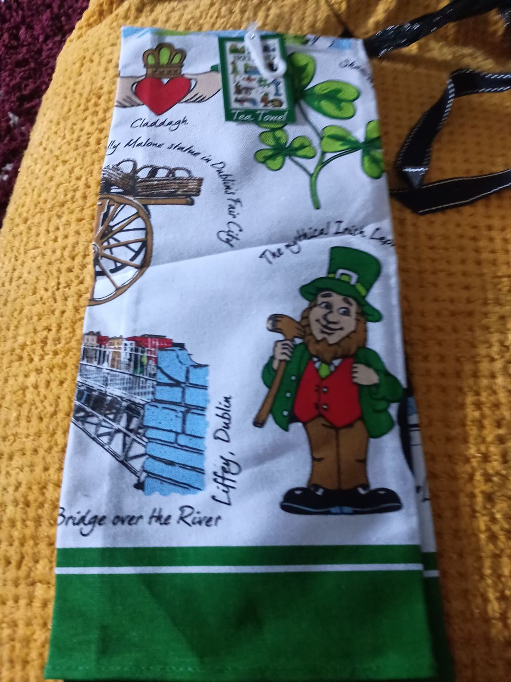 Lot 207: New Irish tea towel
