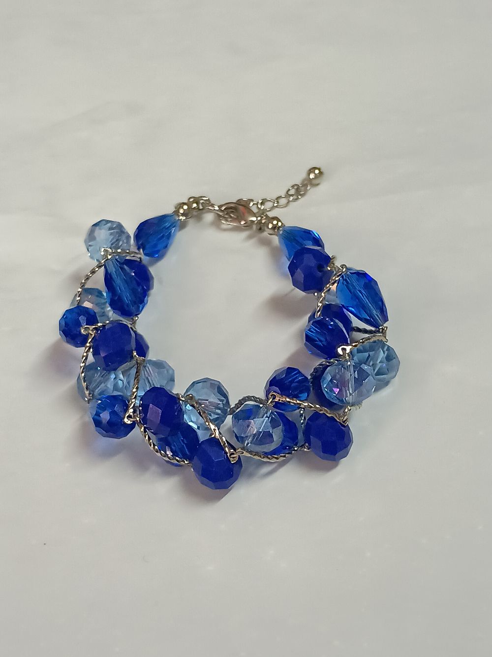 Lot 187: Beautiful New Blue Stone Bracelet