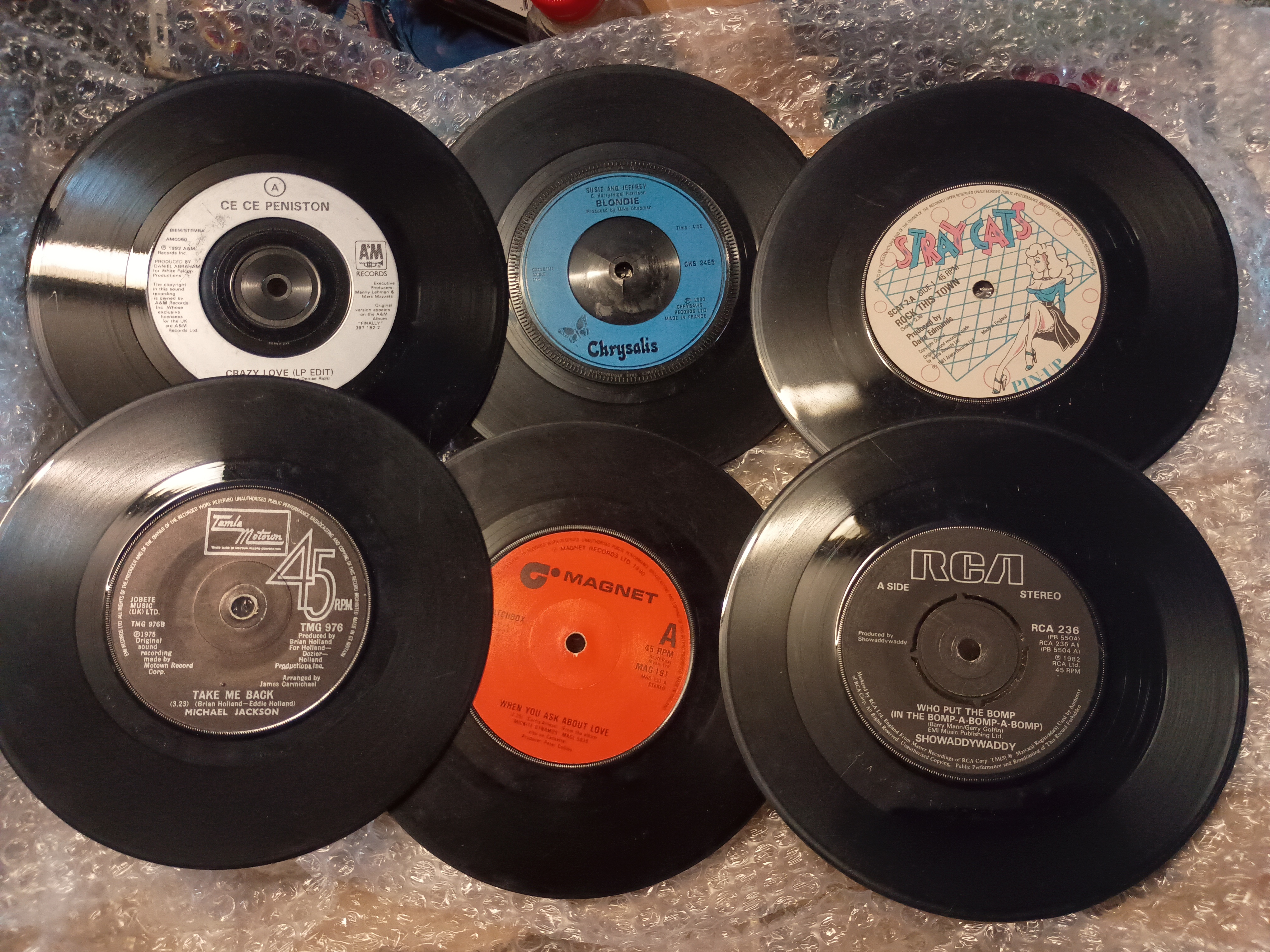 Lot of 45s including blondie