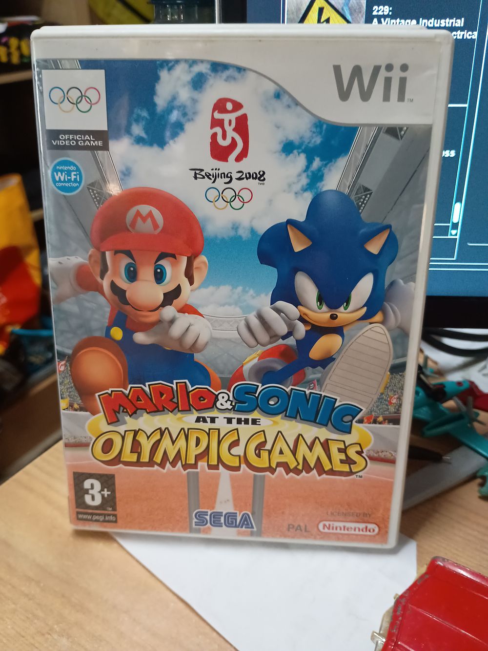 Lot 255: SEGA Mario & Sonic at the Olympic Games Nintendo Wii PAL PEGI 3 Manual
