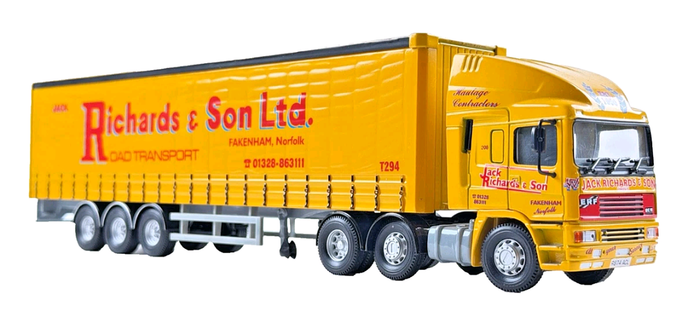 Lot 233: CORGI 1/50 SCALE DIECAST ERF EC11 JACK RICHARDS & SON FAKENHAM LORRy