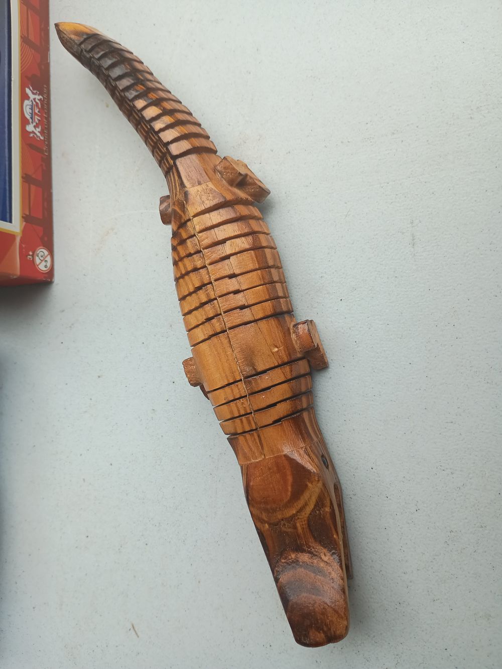 Lot 355: Wooden crocodile
