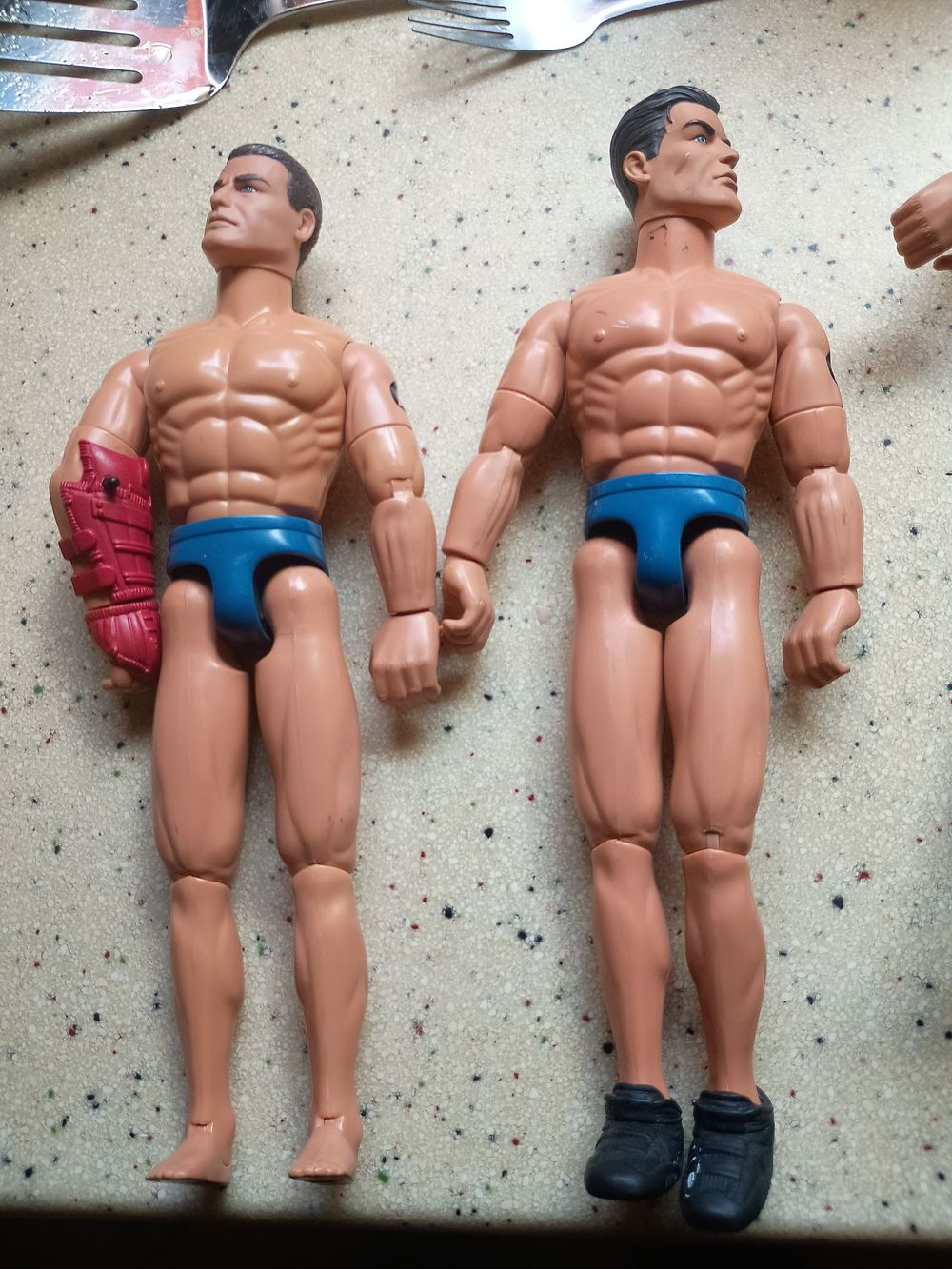 Lot 299: Vintage action man x 2