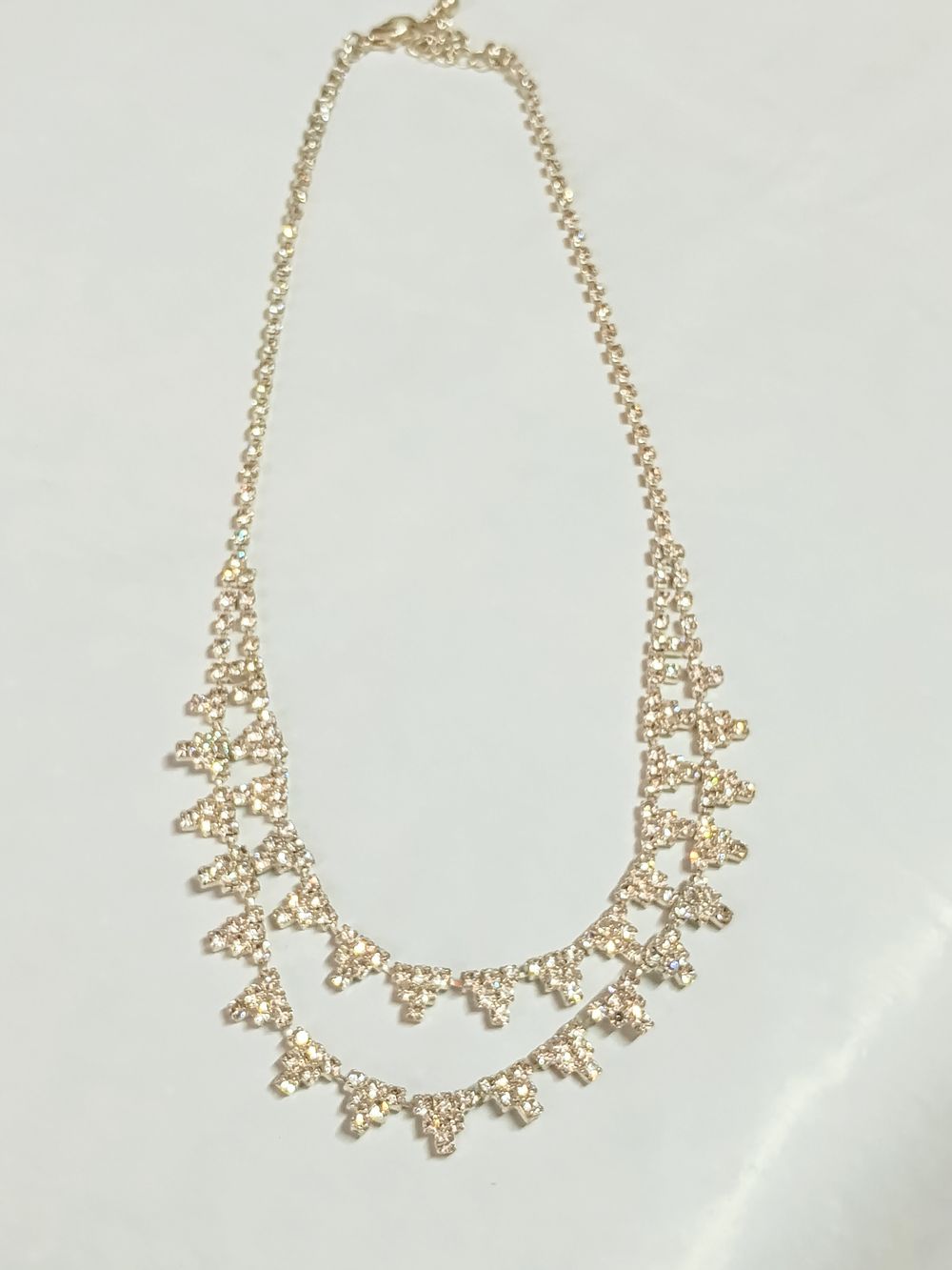 Lot 193: Beautiful Diamante Layered Necklace